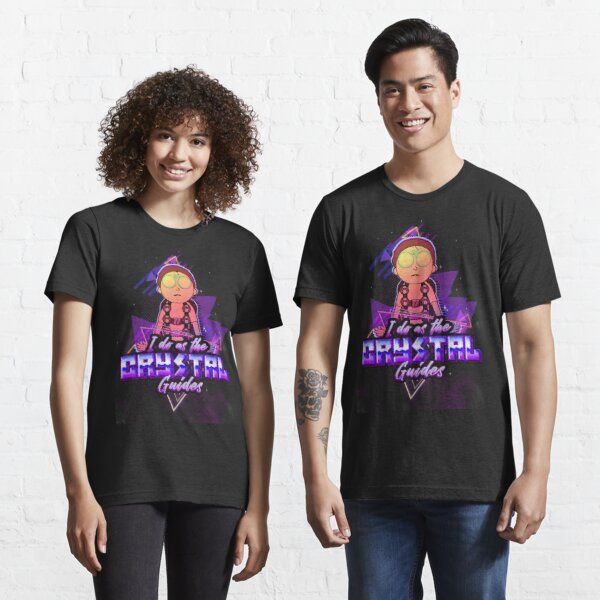 Morty I Do As The Crystal Guides Cyberpunk Aesthetic T-Shirt