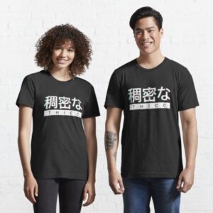 Aesthetic Japanese "THICC" Logo Aesthetic T-Shirt