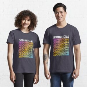 Rainbow Sequential Aesthetic T-Shirt