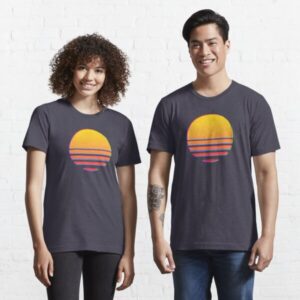 Outrun Retro Sun Aesthetic T-Shirt