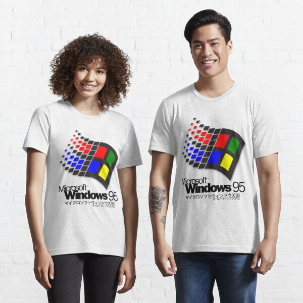 WINDOWS 95 (white/no clouds) Aesthetic T-Shirt