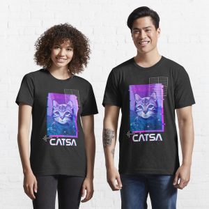 CATSA Vaporwave Cat t-shirt