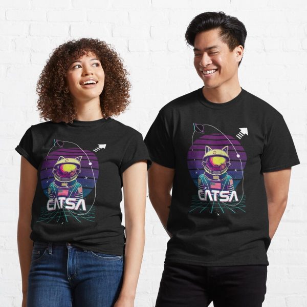 CATSA Vaporwave Cat T-shirt 2